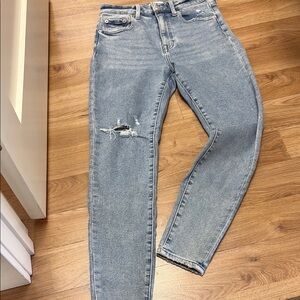 Women's Blue Distressed Jeans